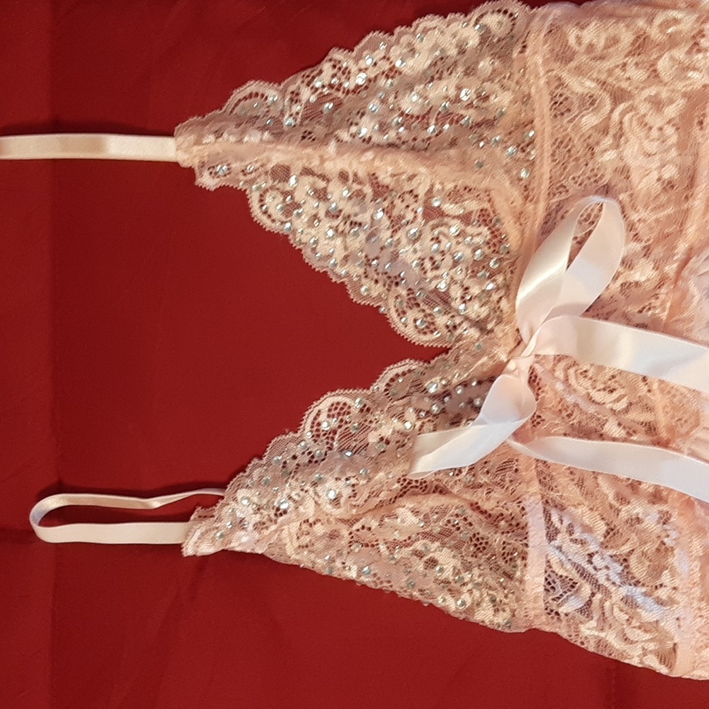 Pink Nightie, size L, Brand Shein, powder pink